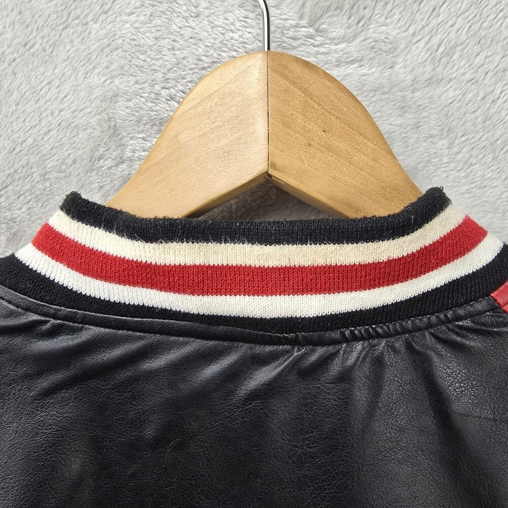 Vintage Steve & Barry’s Nebraska Huskers Coat Jacket XL Wool Faux Leather 90s - Picture 14 of 16